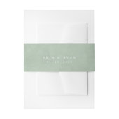 Anemones Sage & Dusty Green Eucalyptus Weddenschap Uitnodigingen Wikkel (Voorkant Voorbeeld)