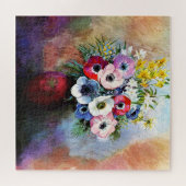 Anemones van Odilon Redon Legpuzzel (Horizontaal)