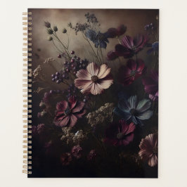  Anemoon Bloem Boeket Donkere Botanische Kunst Planner