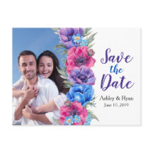 Anemoon Bloemen Foto Bruiloft Save the Date