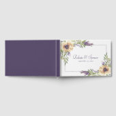 Anemoon en Lavendel | Paars Groen Crème Tuin Gastenboek (Volledig)