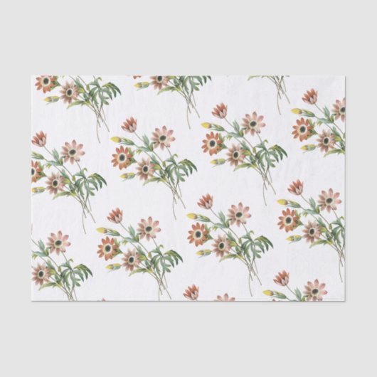 Anemoon Flower Pattern Tissuepapier (Voorkant)