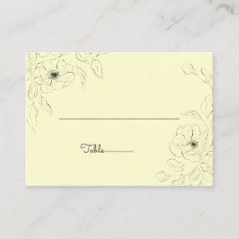 Anemoon op een Crème achtergrond Vouwkaart* Plaatskaartje