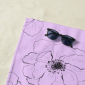 Anemoon op licht Lila Strandlaken (In situ)