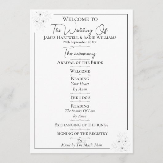 Anemoon op wit programma (Voorkant)