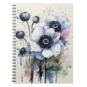 Anemoon - Watercolor bloemen Notitieboek