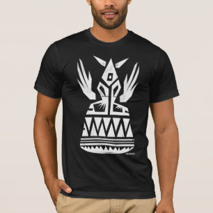Anent Abstract symbool met vleugels T-shirt