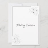 Anéone sur Faire-part de mariage blanc (Devant)