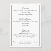 Anéone sur la carte de boîtier du menu Mariage bla (Dos)