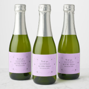 Anéone sur Lilac léger Mini Étiquette bouteille de
