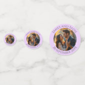 Anéone sur Lilac Lumière Mariage photo Confetti (Devant)