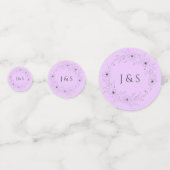 Anéone sur Lilac Lumière Mariage photo Confetti (Derrière)