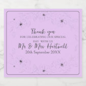 Anéone sur lumière Lilac Liquor Étiquettes bouteil (Étiquettes simples)