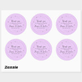 Anéone sur Sticker Lilac Rond Léger (Feuille)