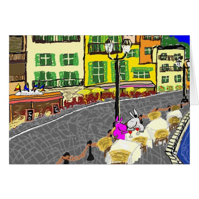 ânes au café (Devant horizontal)