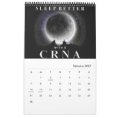 ANESTHÈSE CRNA Calendrier 12 mois (Feb 2027)