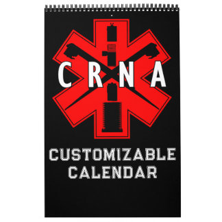 ANESTHÈSE CRNA Calendrier 12 mois