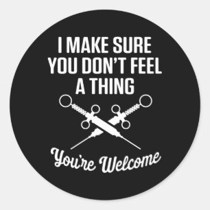 Anesthesie Anesthesioloog Verpleegkundige Anesthes Ronde Sticker