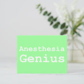 Anesthesie Genius Gifts Briefkaart (Staand voorkant)