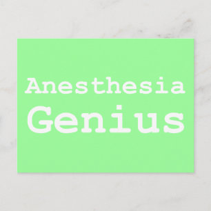 Anesthesie Genius Gifts Briefkaart