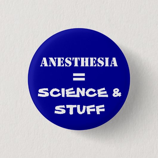 ANESTHESIË RONDE BUTTON 3,2 CM (Voorkant)