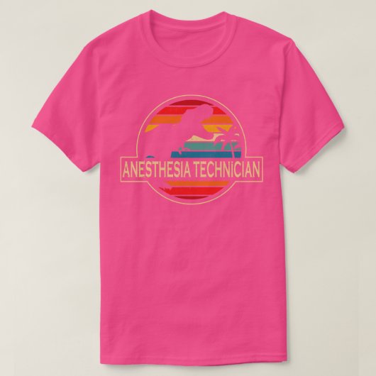 Anesthesie Technicus Dinosaur T-shirt (Design voorkant)