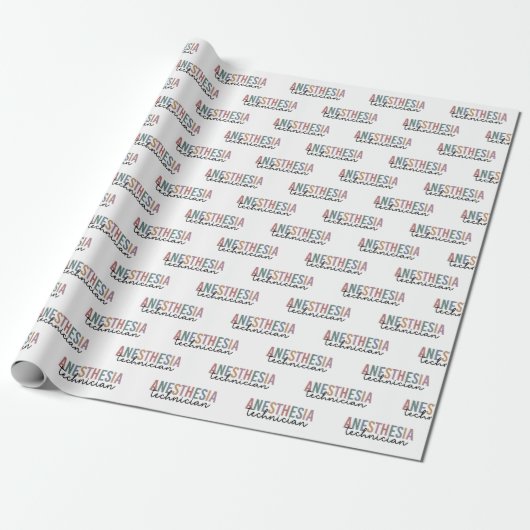 Anesthesie Technicus Retro anesthesie Tech Cadeaupapier (Uitgerold)