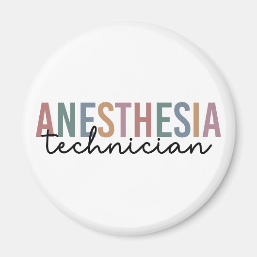 Anesthesie Technicus Retro anesthesie Tech Magneet (Voorkant)