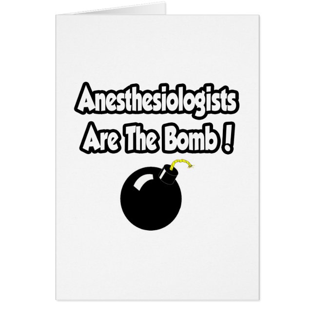 Anesthesiologen zijn de bom! (Voorkant)
