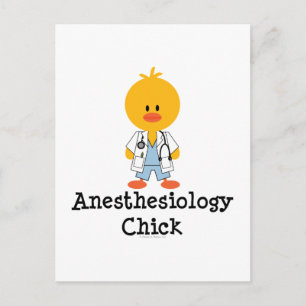 Anesthesiologie Briefkaart bij kuikens