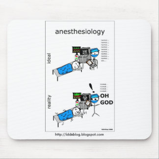 Anesthesiologie Comic Mousepad Muismat