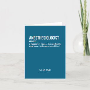 Anesthesiologist Definition Kaart – Medisch studen