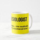 Anesthésiologiste Définition Mug cadeau (Devant droit)