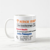 Anesthésiologiste Funny Search Gig Mug (Gauche)