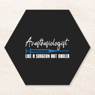 anesthesioloog als chirurg maar koeler kartonnen onderzetters