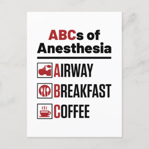 Anesthesioloog anesthesioloog Doctor Nurse Funny Briefkaart