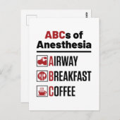 Anesthesioloog anesthesioloog Doctor Nurse Funny Briefkaart (Voorkant / Achterkant)