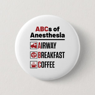 Anesthesioloog anesthesioloog Doctor Nurse Funny Ronde Button 5,7 Cm