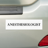 anesthesioloog bumpersticker (Op auto)