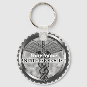 Anesthesioloog Caduceus Sleutelhanger