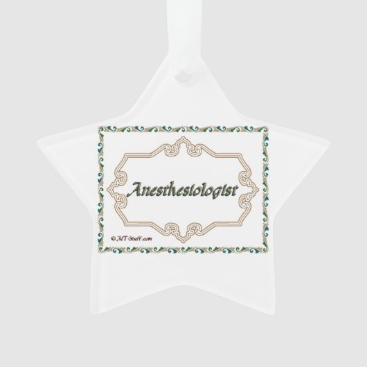 Anesthesioloog - Classy Ornament (voorkant)
