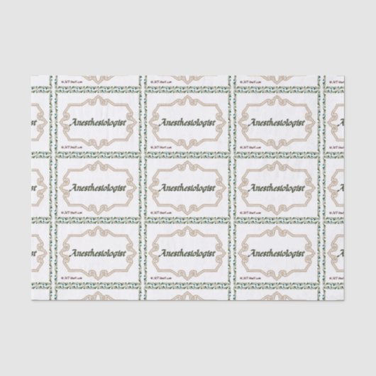 Anesthesioloog - Classy Tissuepapier (Voorkant)