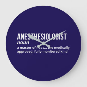 Anesthesioloog definitie wandklok grote klok