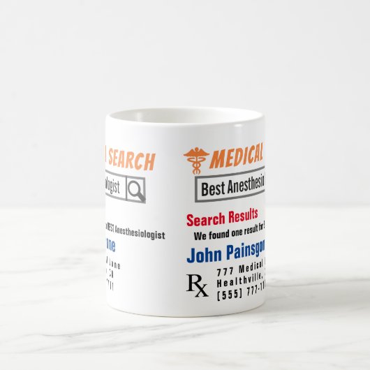 Anesthesioloog Funny Search Gift Mok (Center)