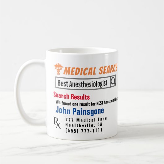 Anesthesioloog Funny Search Gift Mok (Links)