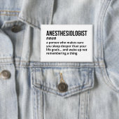 Anesthesioloog - Grappige taakdefinitie Button (Insitu)