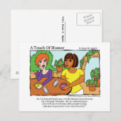 Anesthesioloog Massage Comic "A Touch Humor" Briefkaart (Voorkant / Achterkant)