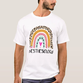 Anesthesioloog Regenbooghartanesthesie Doctor T-shirt