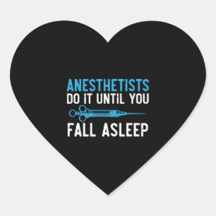 Anesthesisten doen het tot je in slaap Herfst Hart Sticker