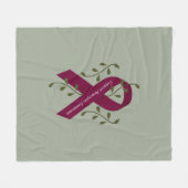Aneurysm Awareness Fleece Blanket Deken (Voorkant (Horizontaal))